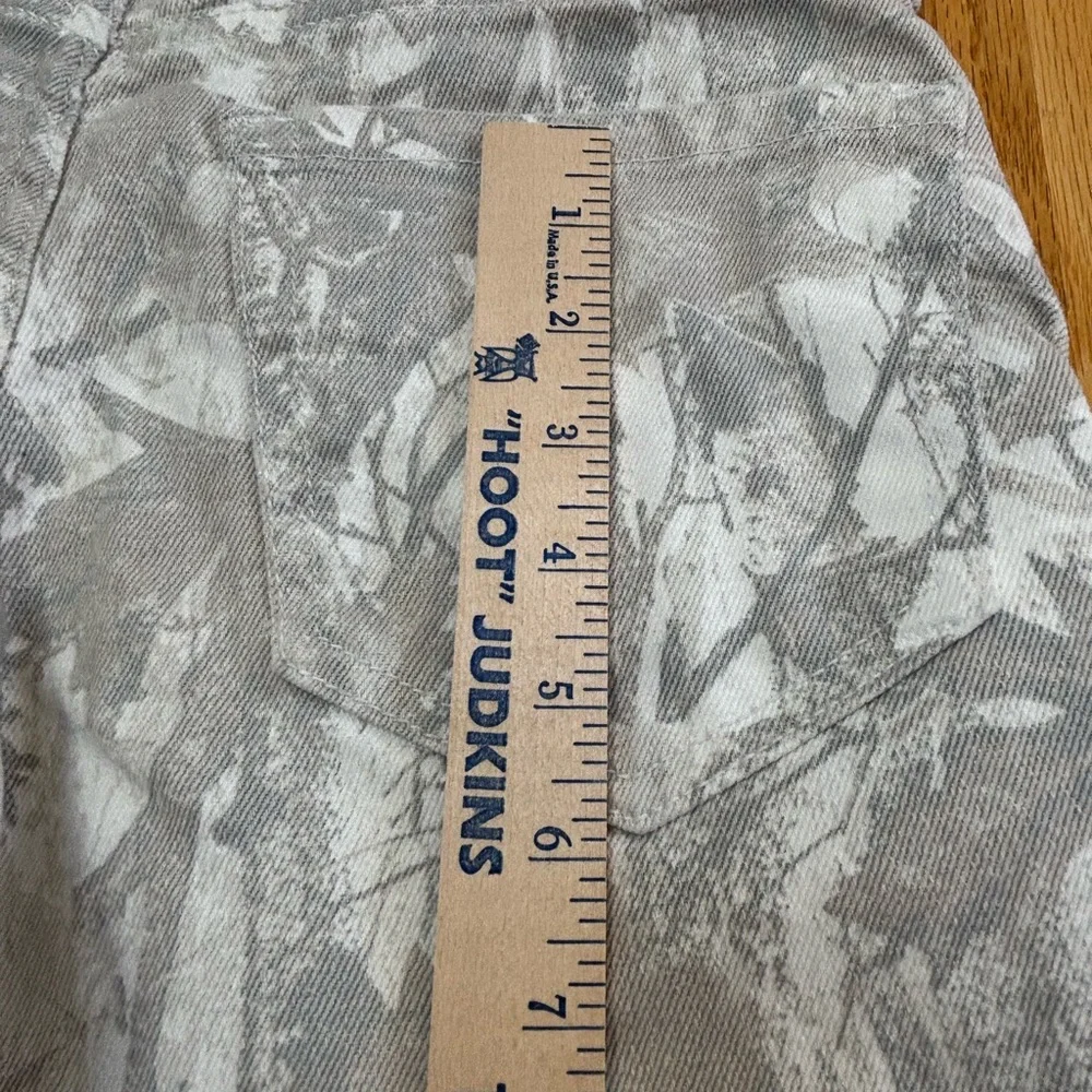 EUC Hollister Camo Low Rise Baggy Jeans Size 00R W24 raw edge - Picture 7 of 12